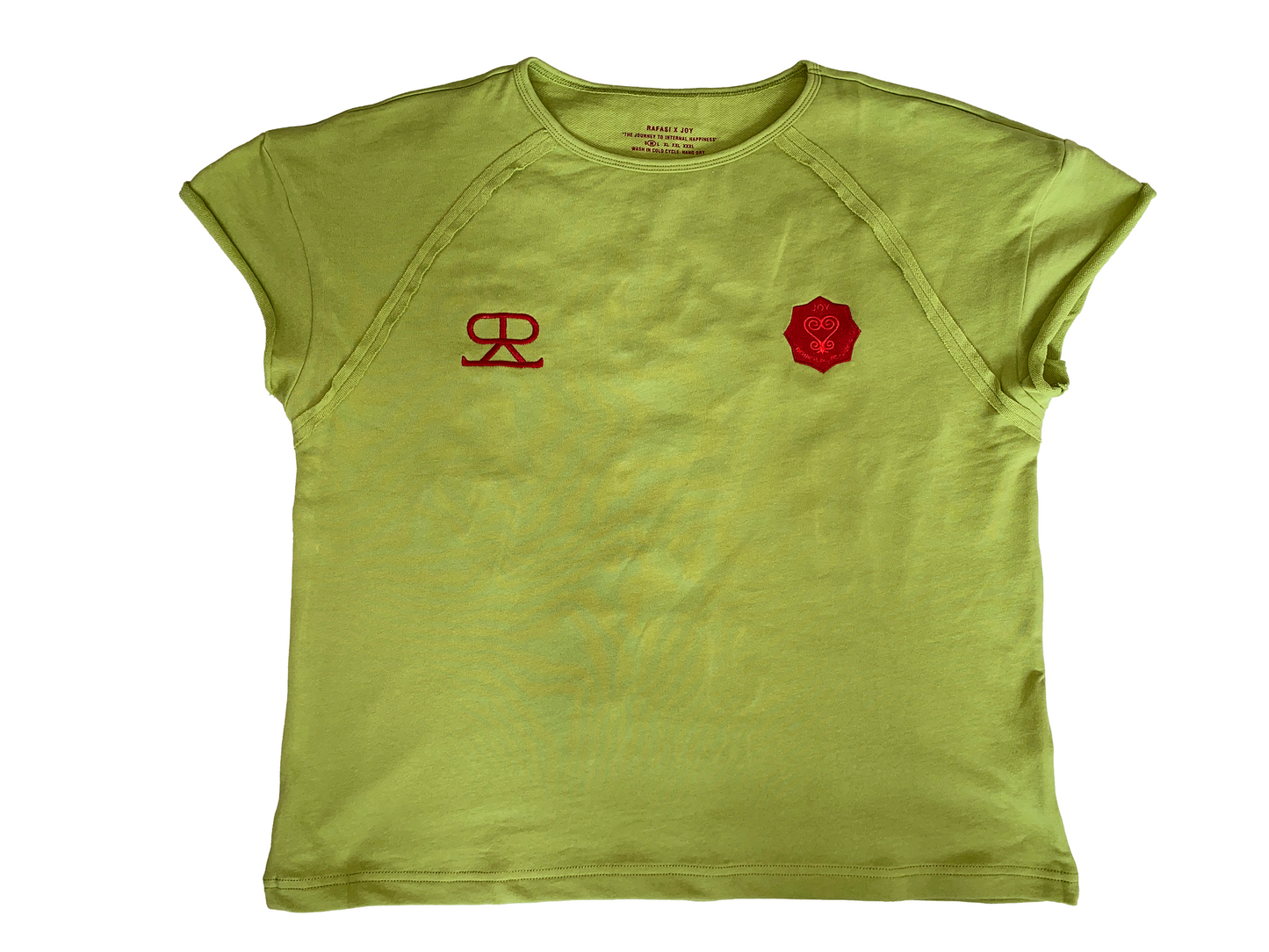 The "JOY" Shirt Green/Maroon